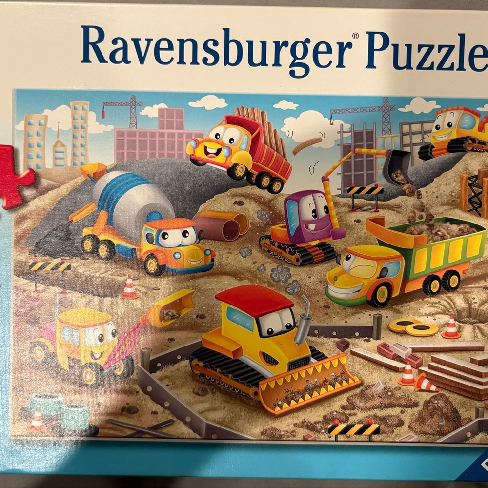 Ravensburger Colorful Construction Vehicles Puzzle